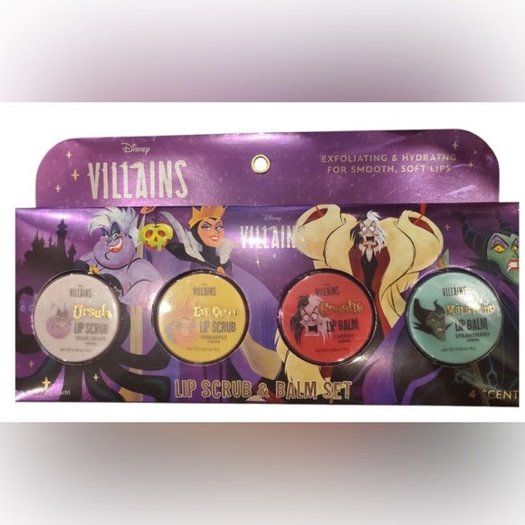Disney Other - Disney Villains Lip Scrub & Balm Set - By Disney